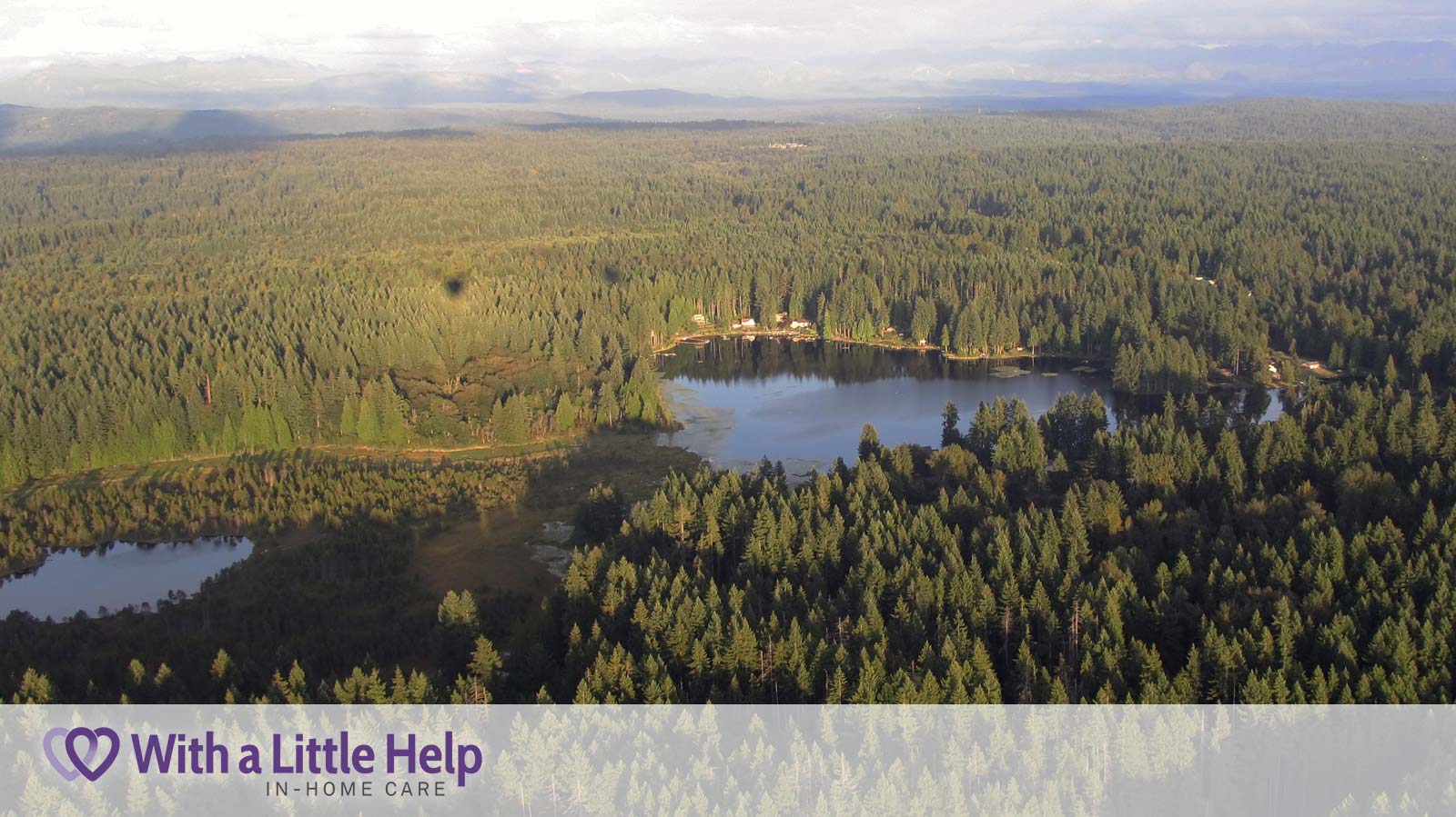 Aerial view of Woodinville, WA